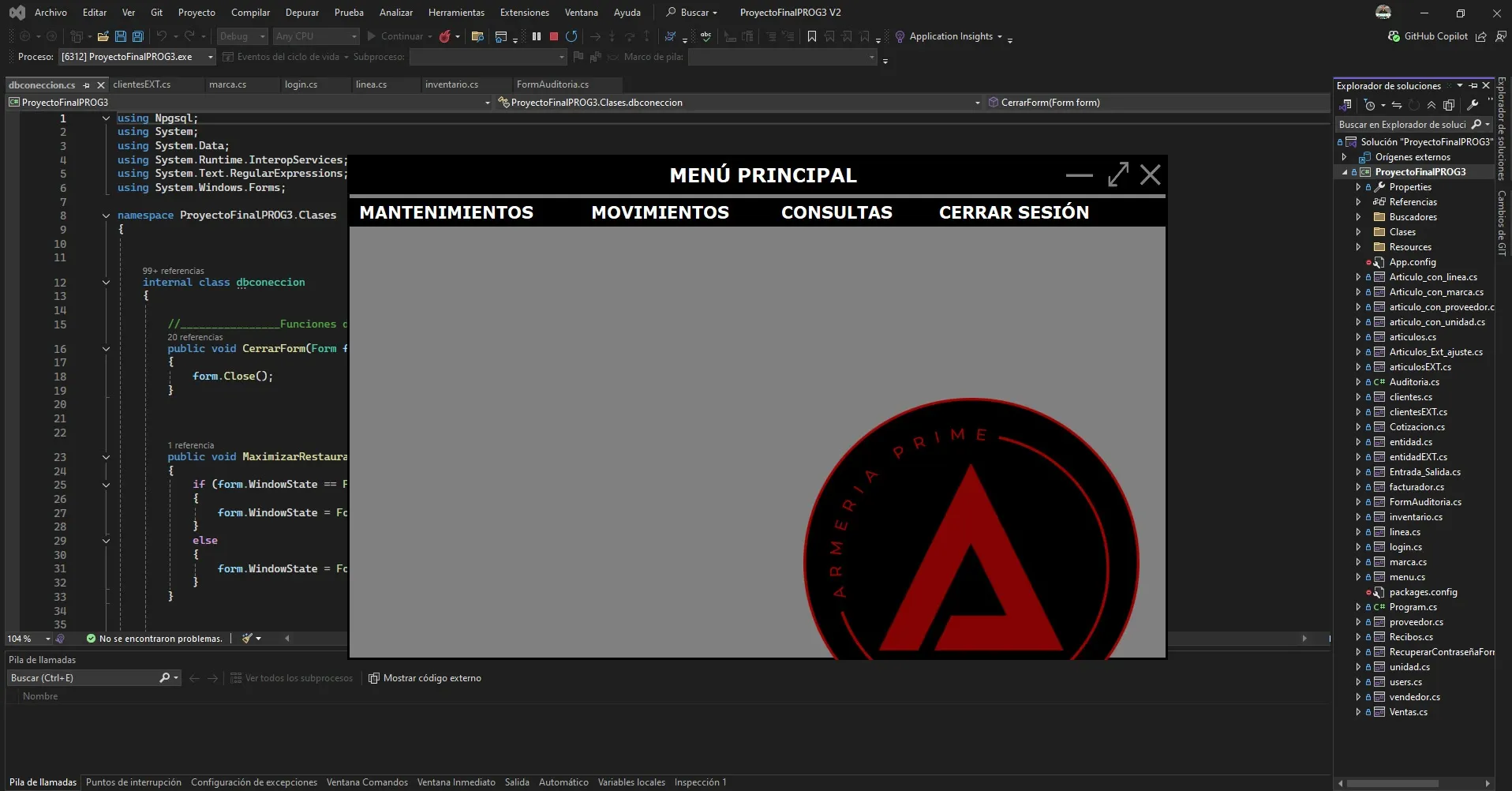 Proyecto: Software Freelance · Punto de Venta e Inventario para Armería